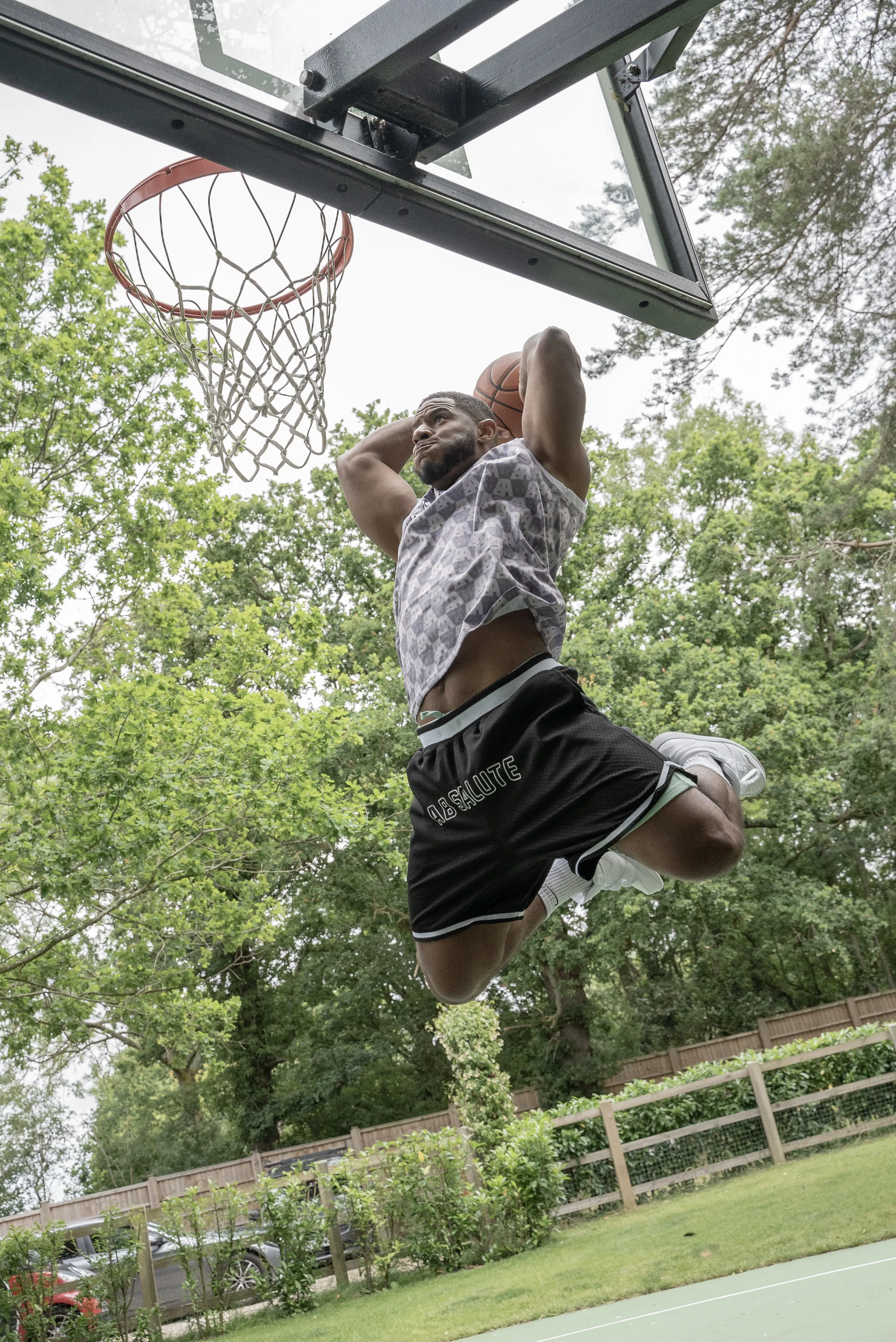AB Basketball Vest - Grey/White