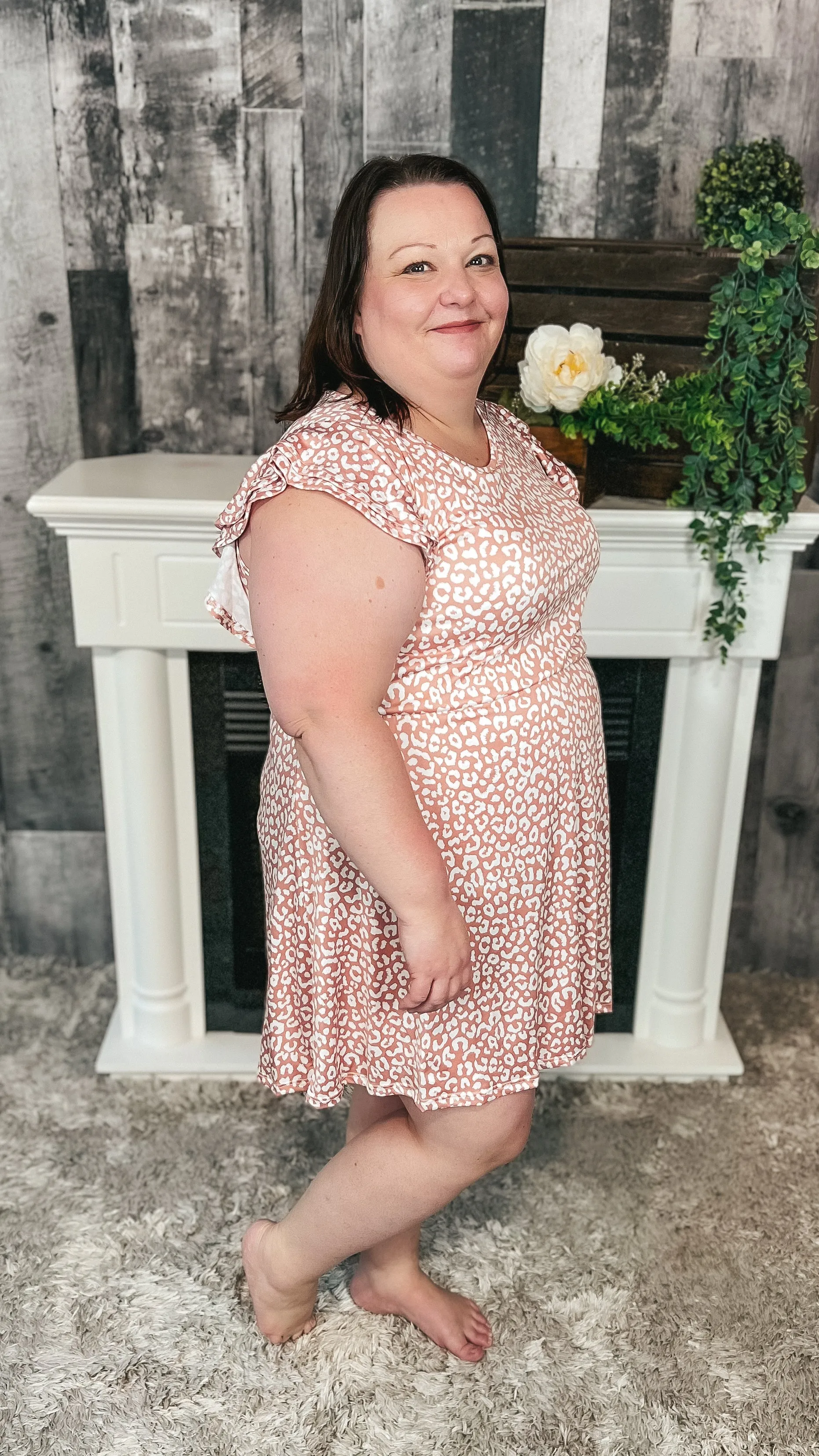 Aida Leopard Sundress: Pink *SALE*