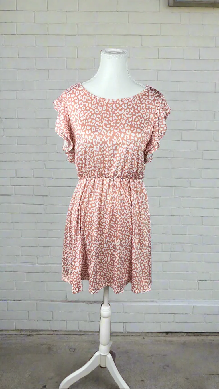 Aida Leopard Sundress: Pink *SALE*