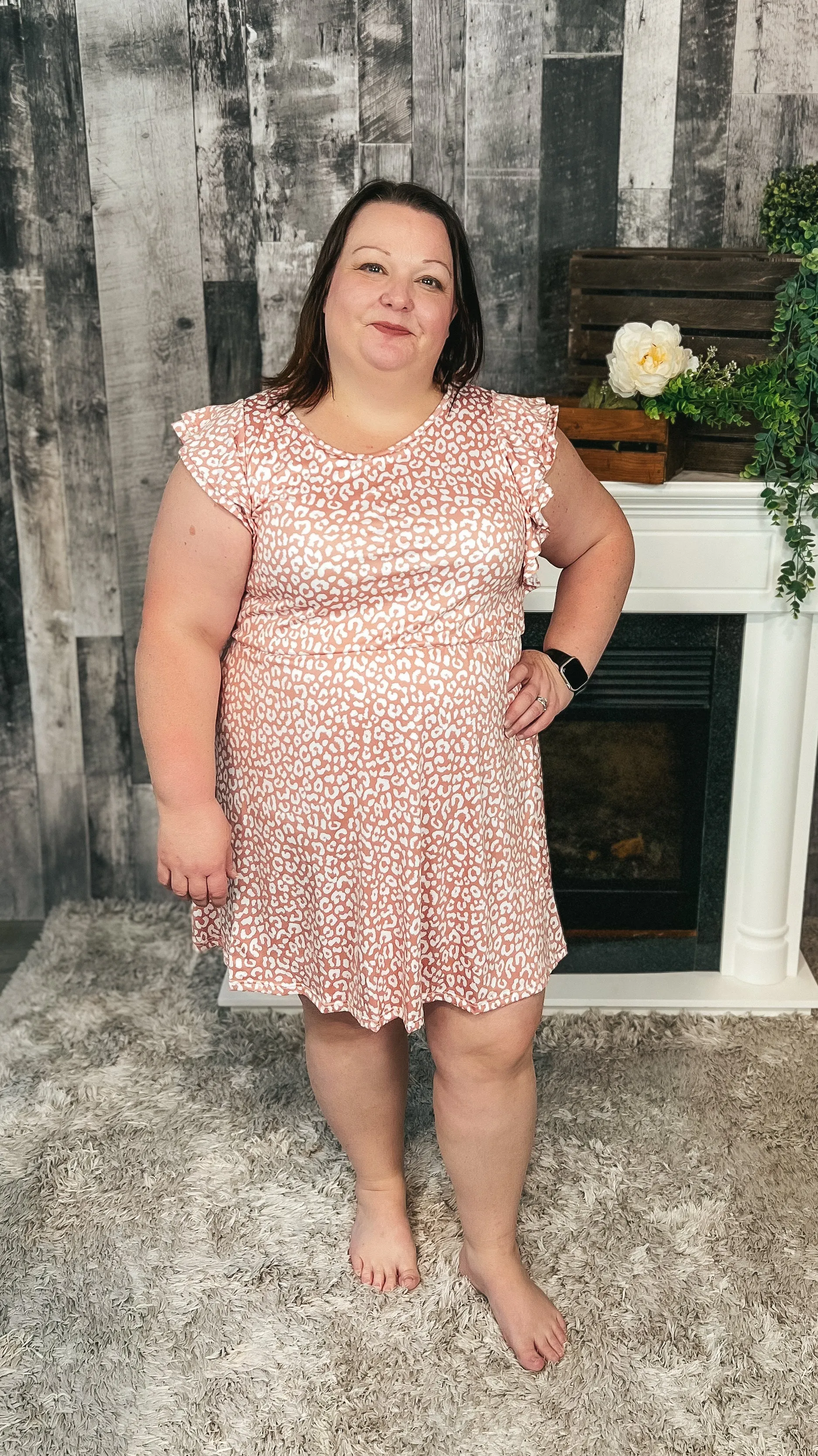 Aida Leopard Sundress: Pink *SALE*