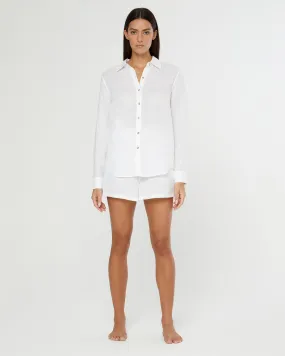 Air Linen Elastic Drawstring Short