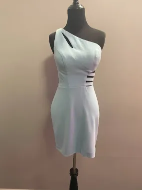Alyce Paris - One-shoulder Mini Dress