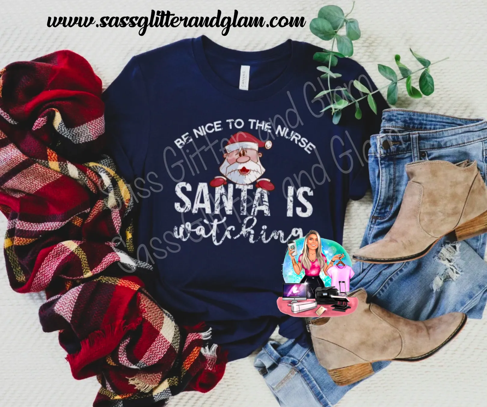 be nice to the nurse Santa is watching