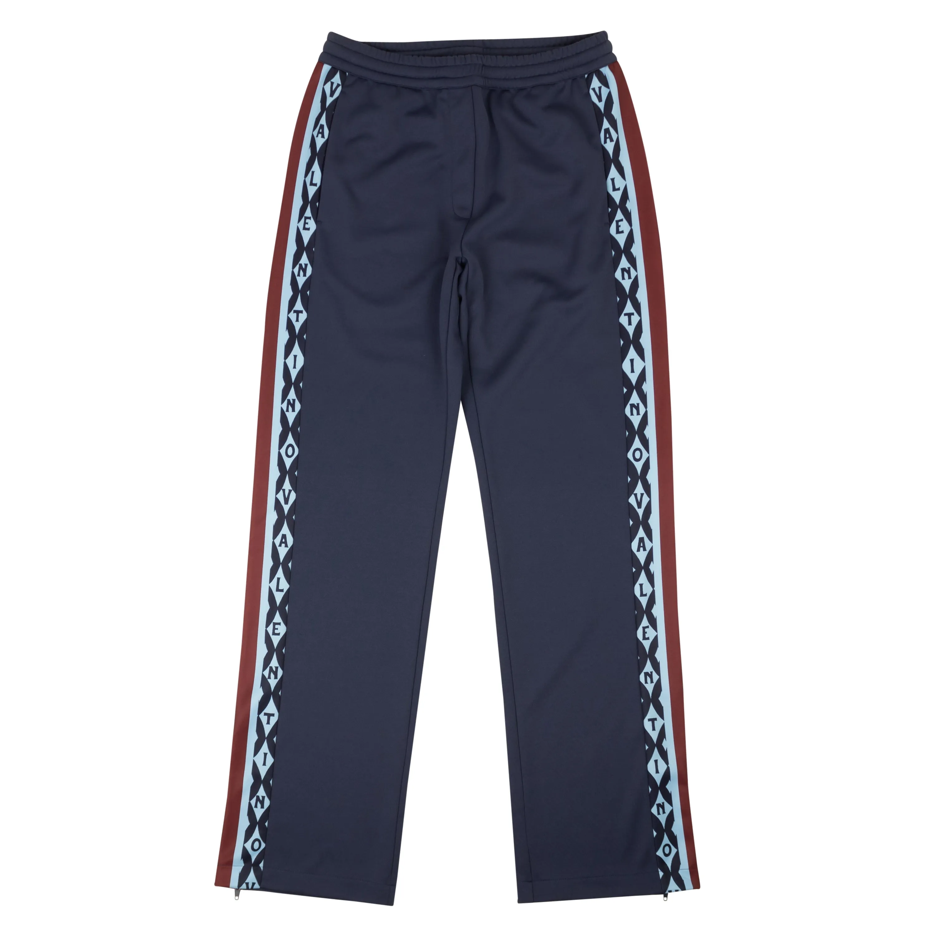 Blue Technical Foulard Archive Cotton Pants