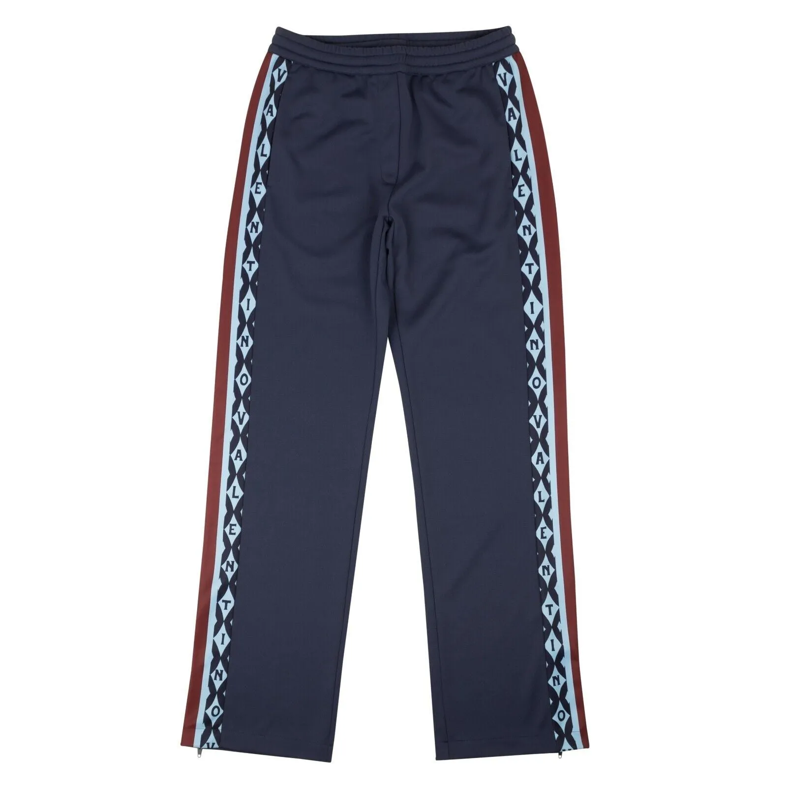 Blue Technical Foulard Archive Cotton Pants
