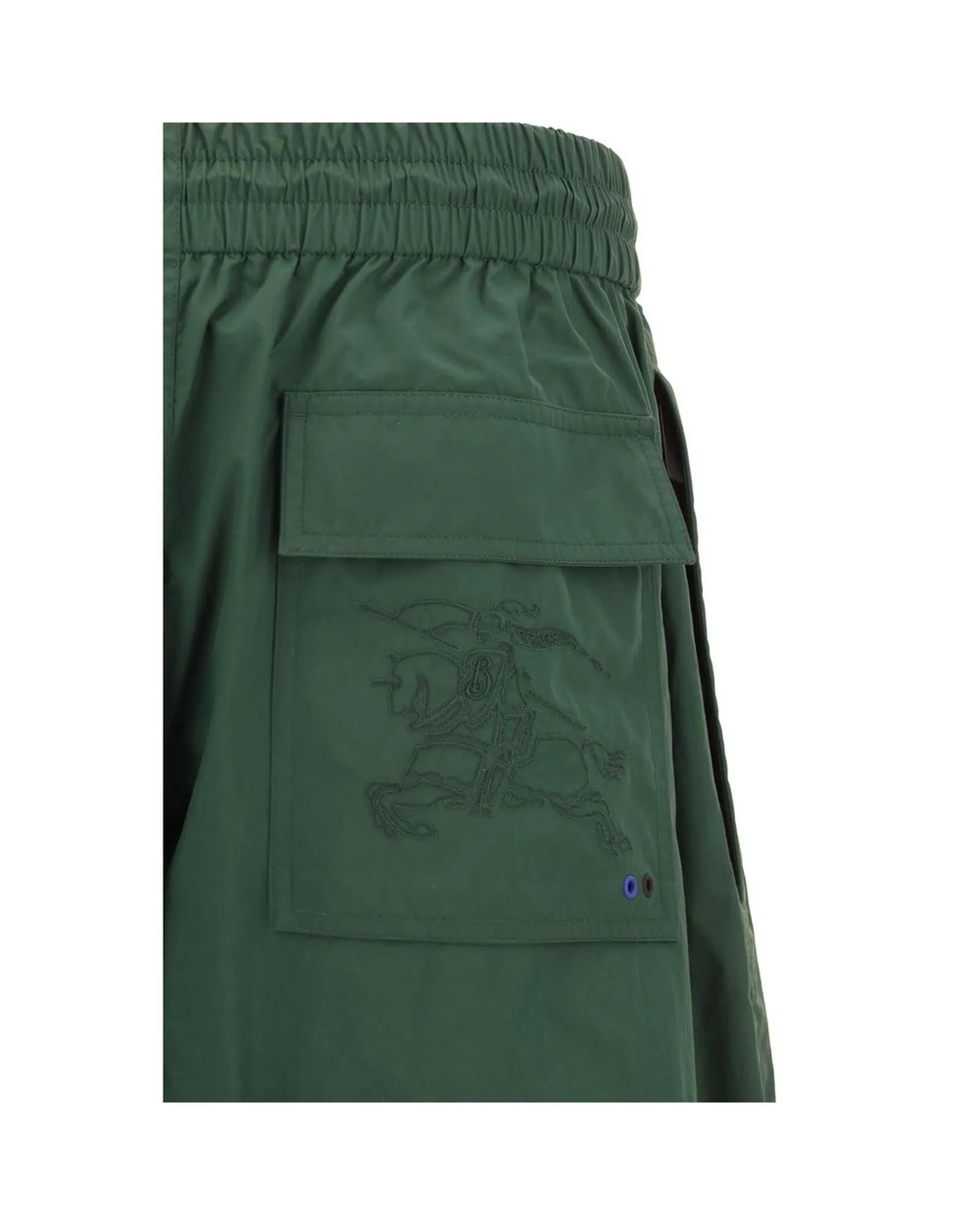 Burberry Elastic Waist Drawstring Pants with Zippered Pockets and Logo Detail