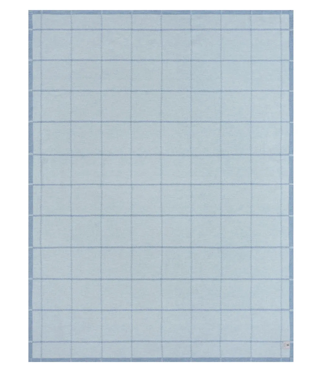 ChappyWrap Lightweight Blanket- Windowpane Cornflower