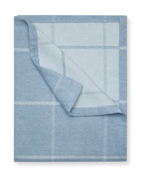 ChappyWrap Lightweight Blanket- Windowpane Cornflower