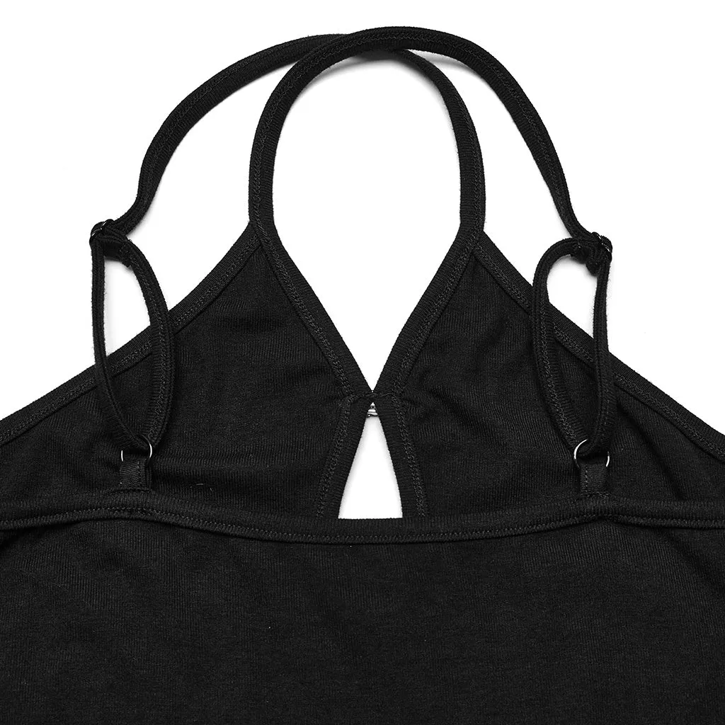 Chinese Style Water-drop Hollow Camisole OPT-888DDF