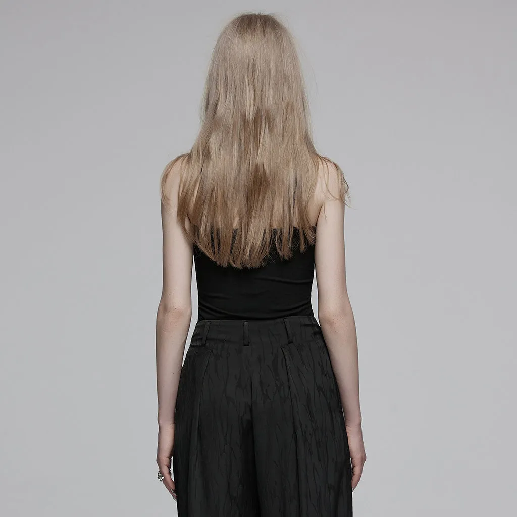 Chinese Style Water-drop Hollow Camisole OPT-888DDF