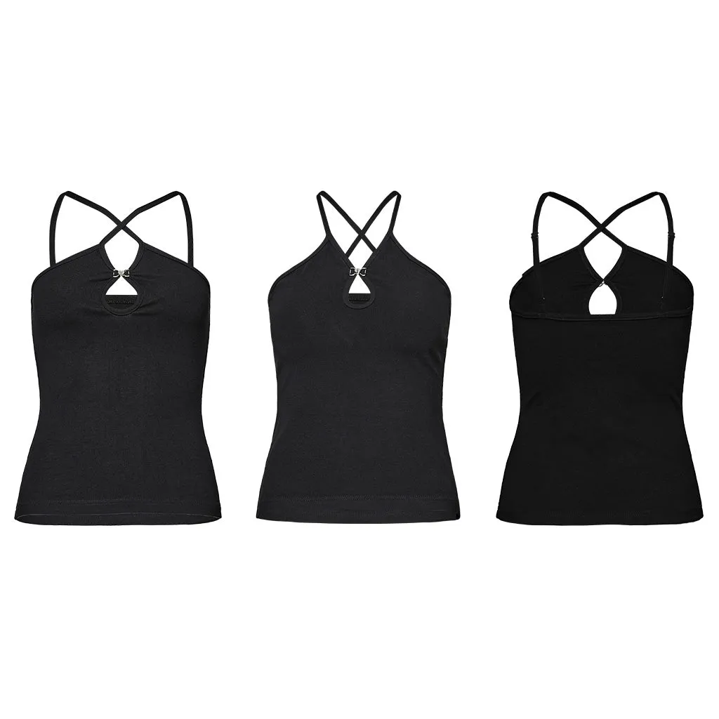 Chinese Style Water-drop Hollow Camisole OPT-888DDF