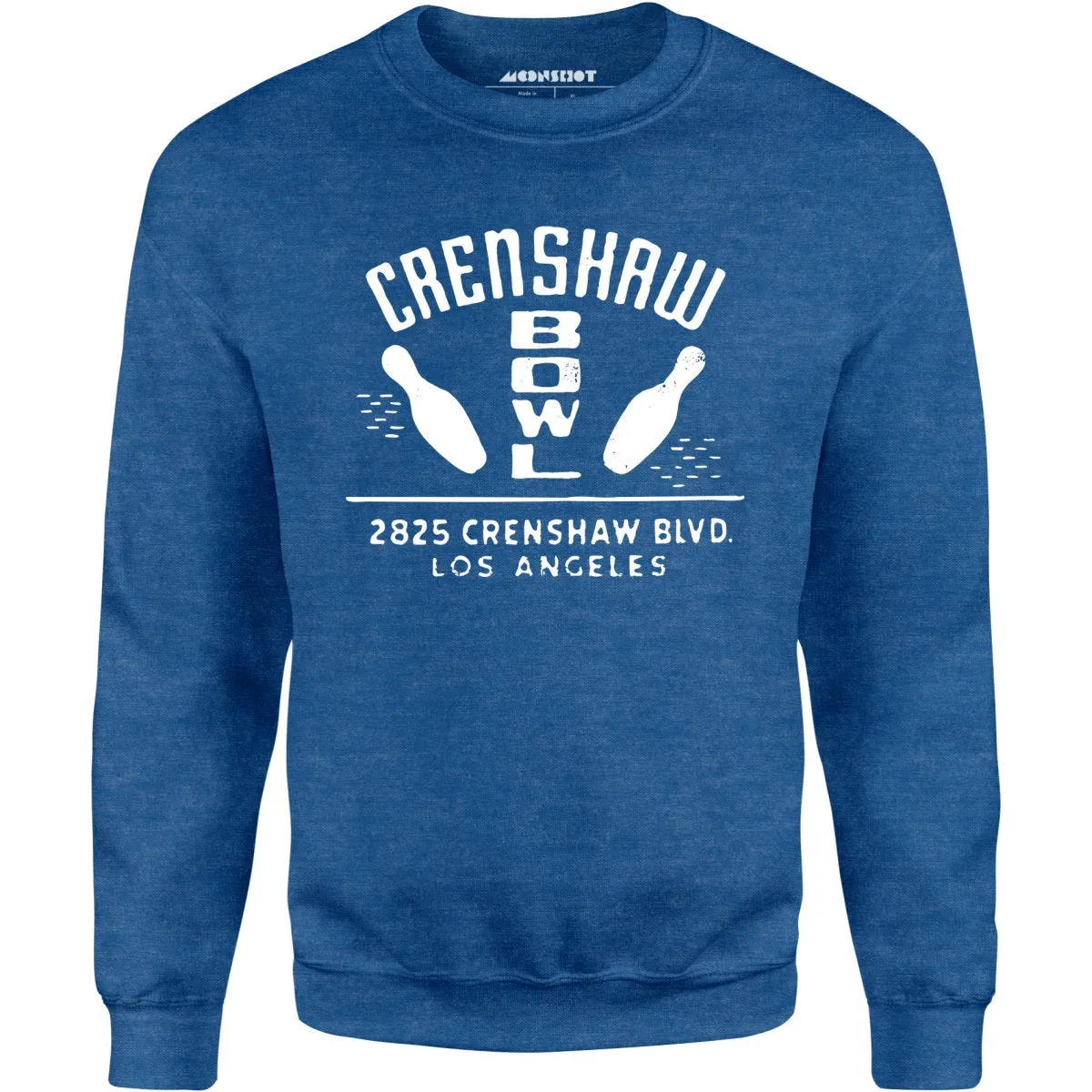 Crenshaw Bowl - Los Angeles, CA - Vintage Bowling Alley - Unisex Sweatshirt