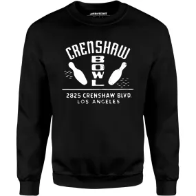 Crenshaw Bowl - Los Angeles, CA - Vintage Bowling Alley - Unisex Sweatshirt