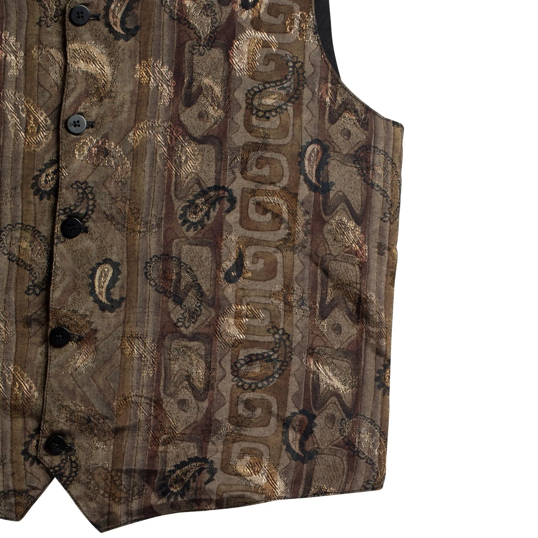 Damask Weave Viscose Blend Paisley Vest