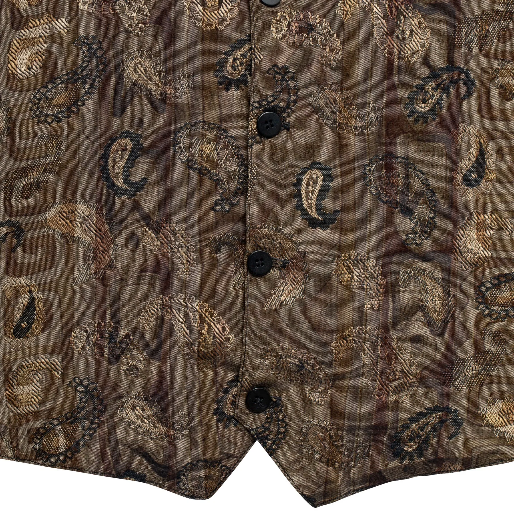 Damask Weave Viscose Blend Paisley Vest