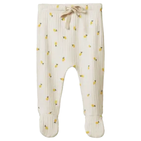 Footed Rompers Pointelle - Lemon