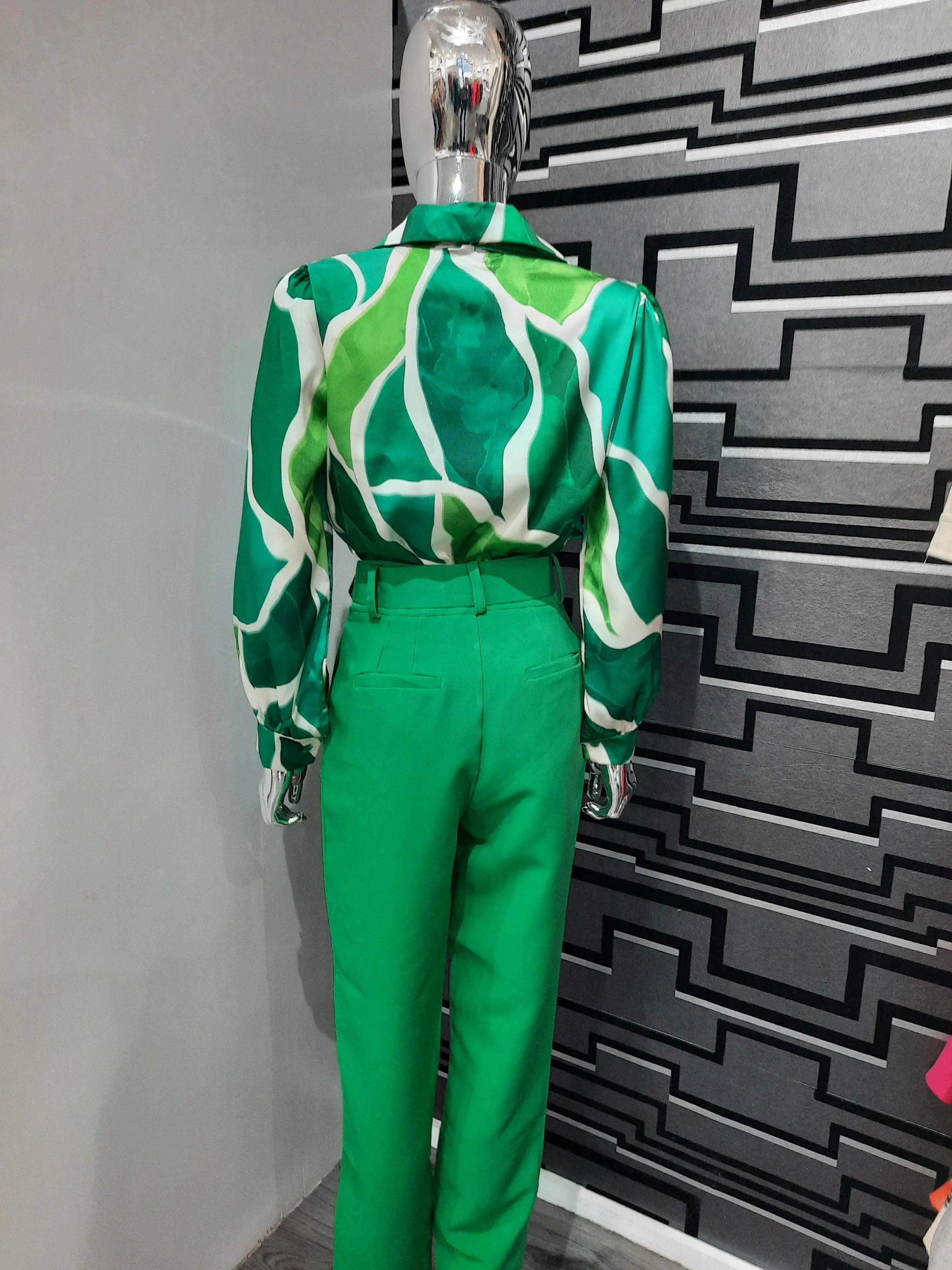 Green Belted Trouser
