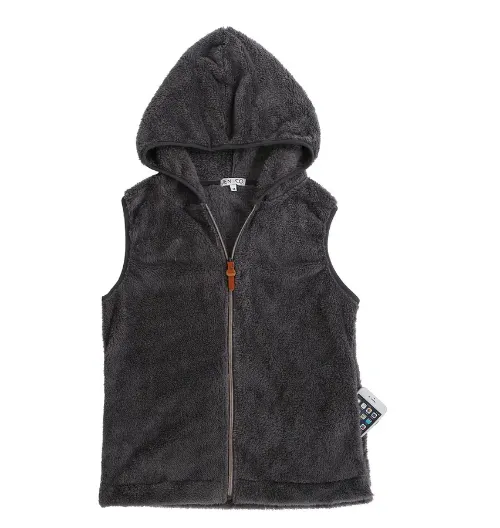 Hooded Sherpa Vest