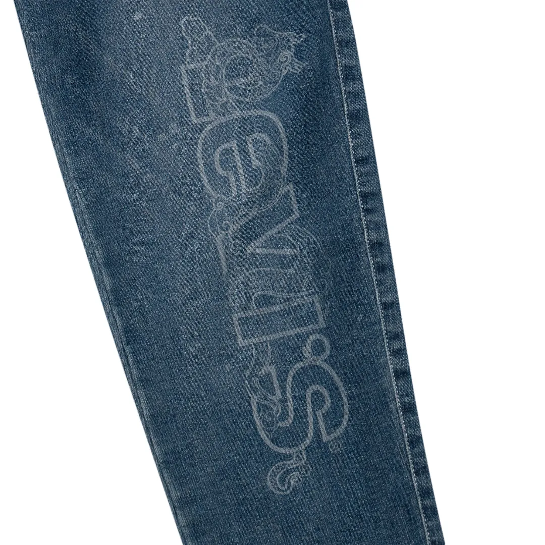 Levi's CNY Woven Denim Princess Blue (Little Kids)