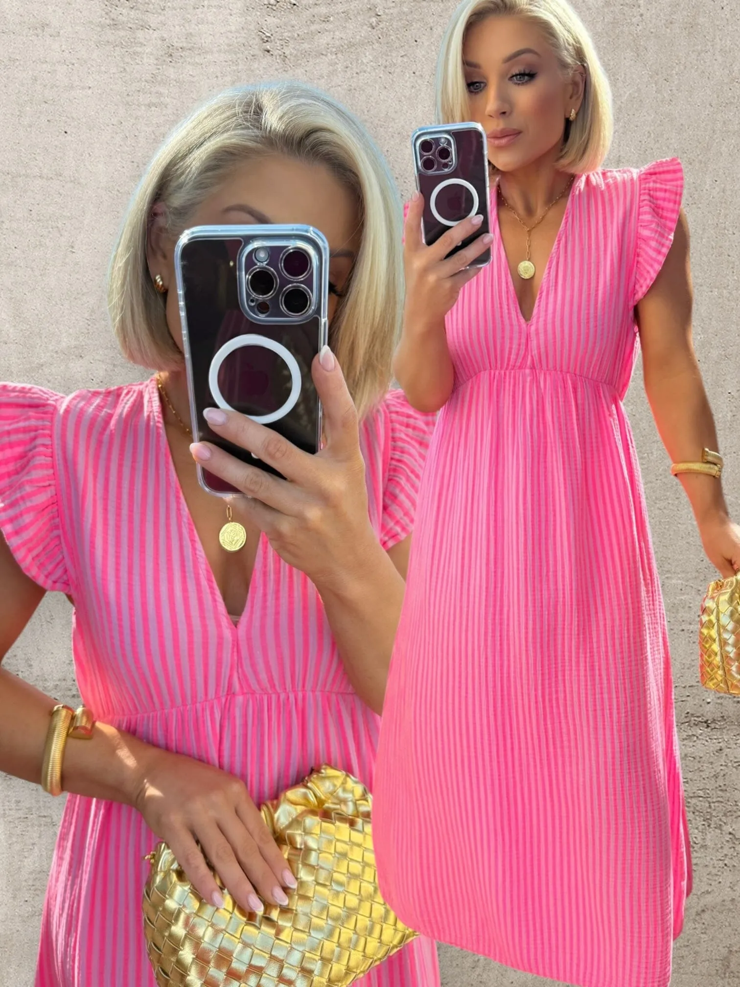 LILA DRESS - PINK STRIPE EDITION