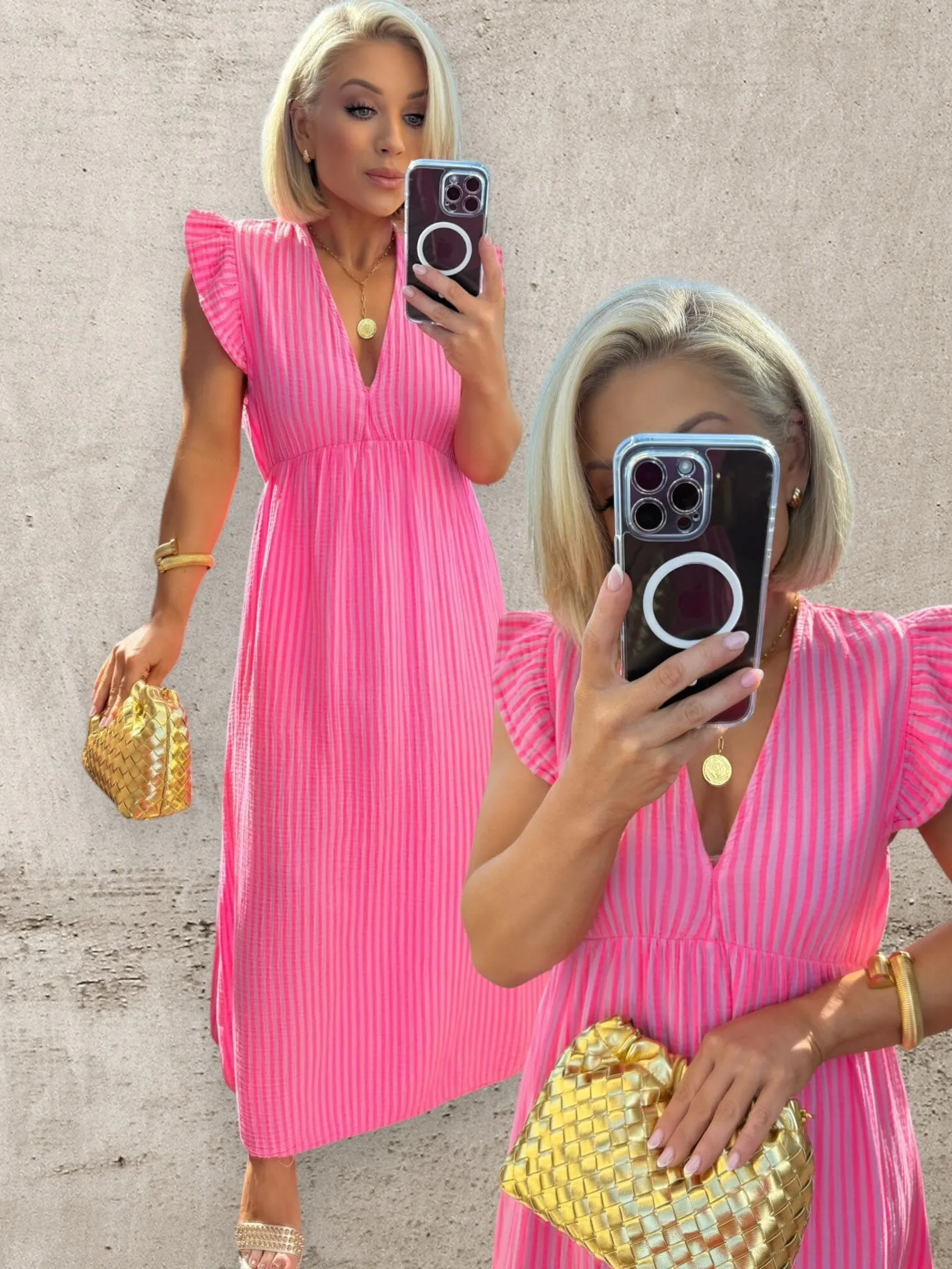 LILA DRESS - PINK STRIPE EDITION