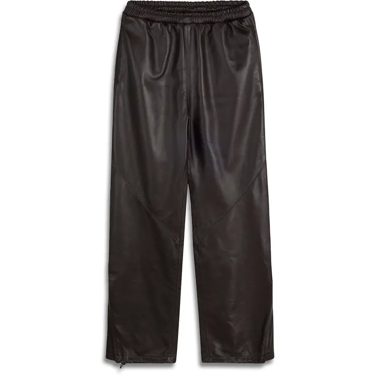 LUXE LEATHER JOGGER -SABLE