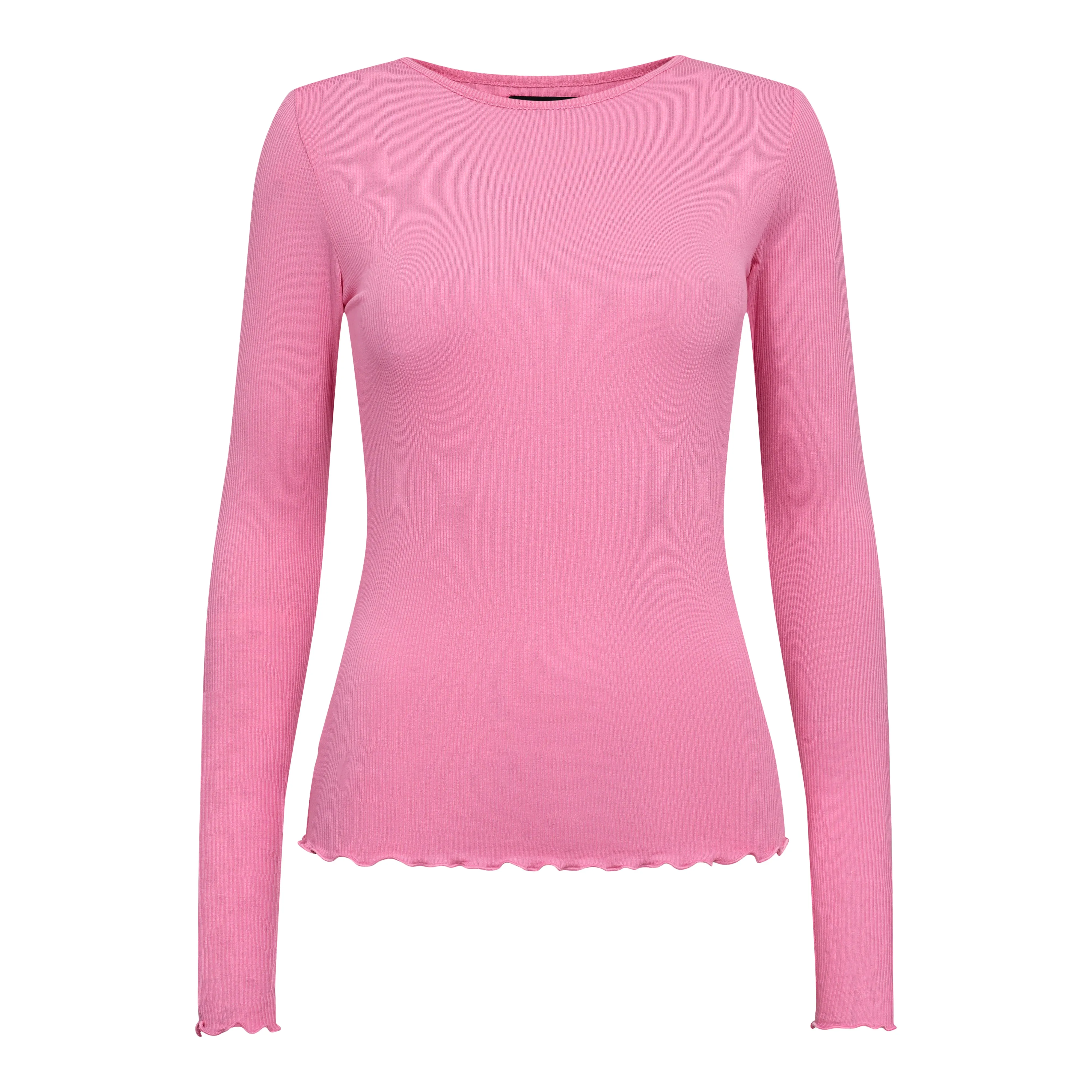 NATALIA LS ROUND NECK  BLOUSE - PINK