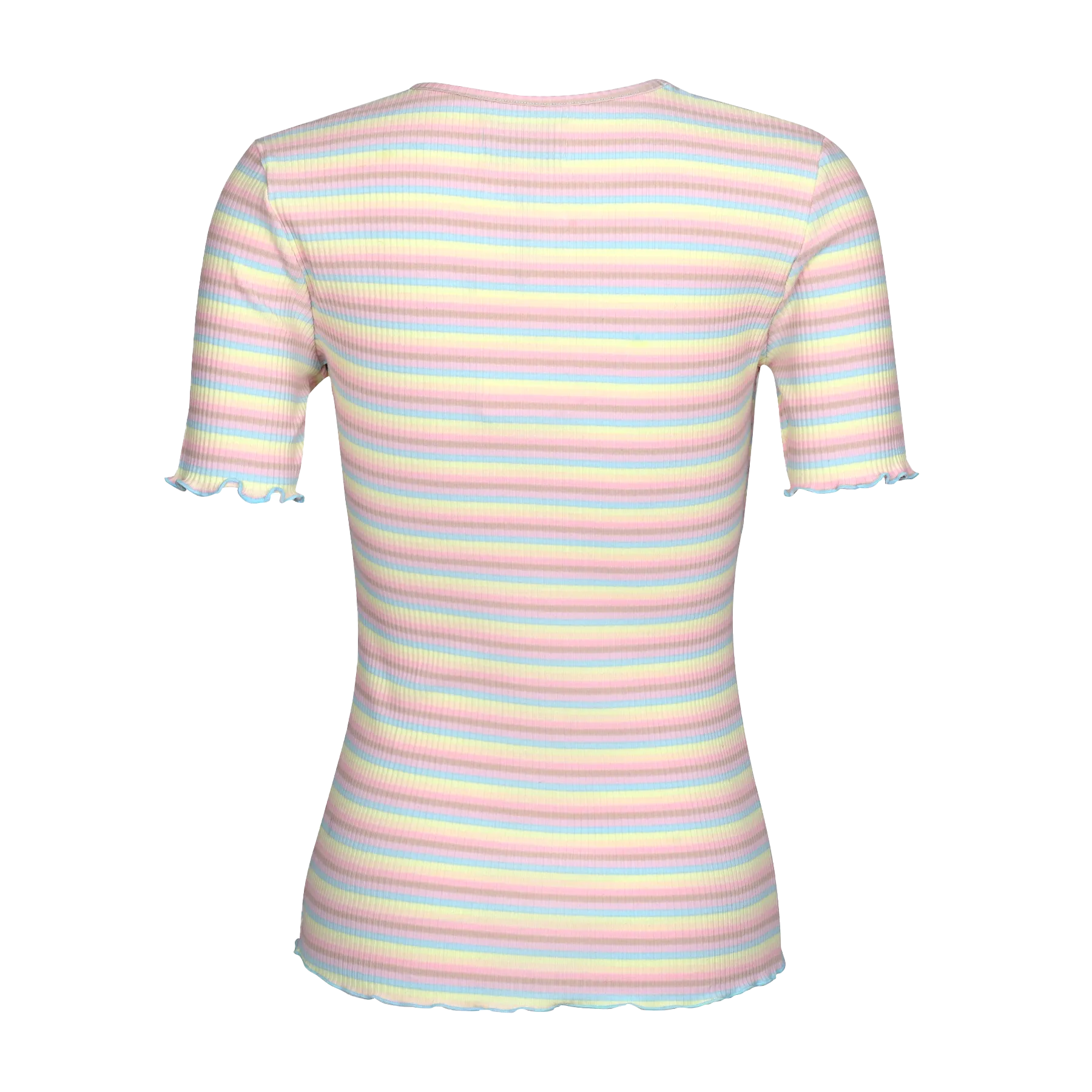 NATALIA-SS-BLOUSE - DUSTY MULTICOLOR STRIPE