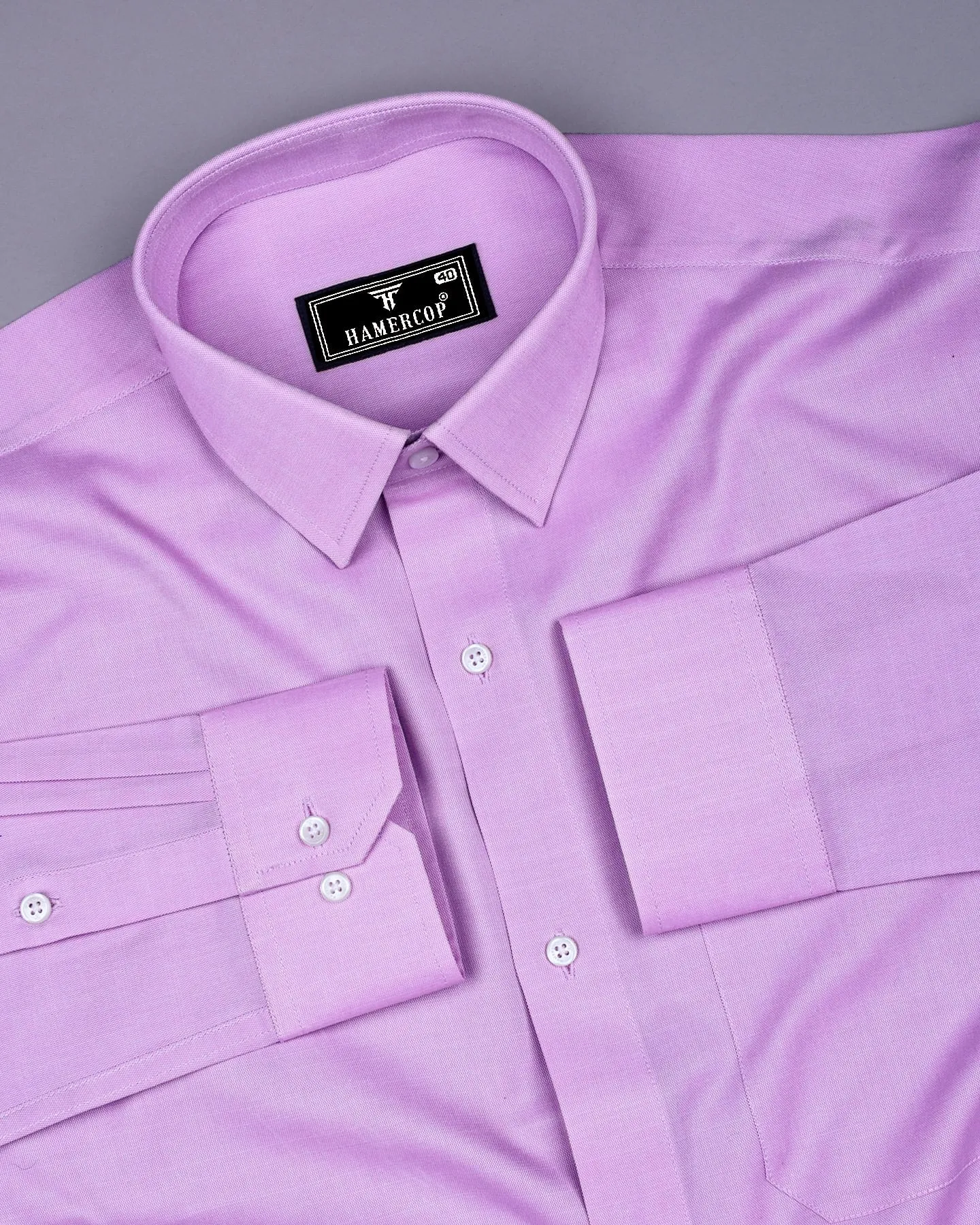 Pearly Purple Oxford Cotton Plain Formal Shirt