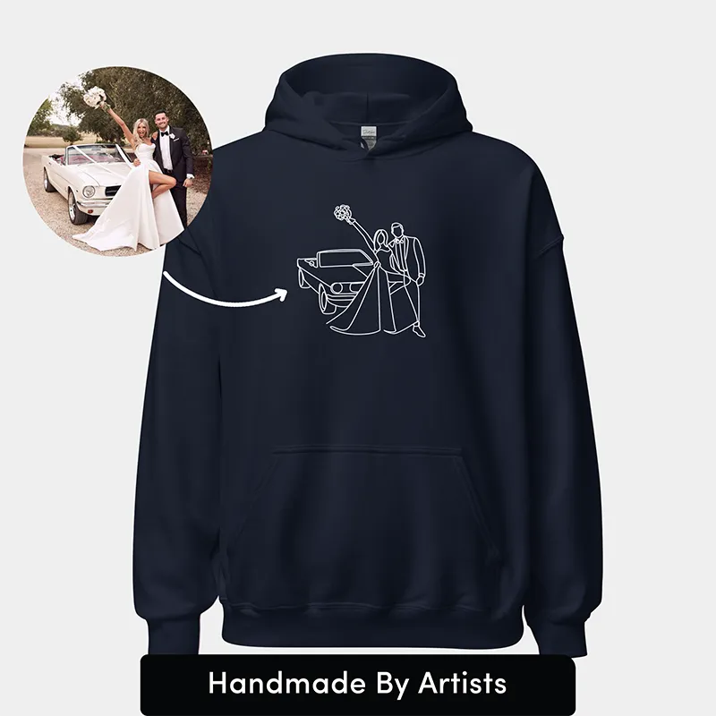 Personalized Embroidered Sweatshirt and Hoodie Gifts for Couples