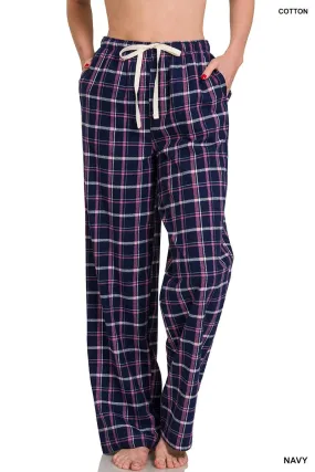 Plaid Lounge Pants With Pockets