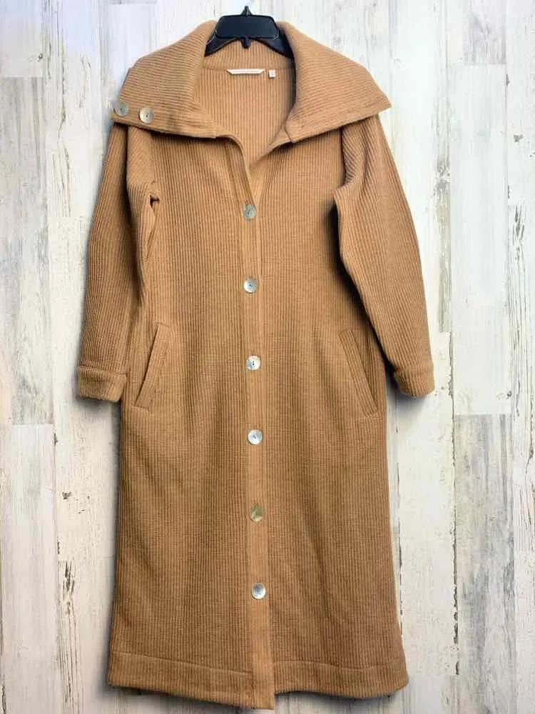 PRE-OWNED SOFT SURROUNDING Tops Size S Brown LONG SLEEVES Cardigan/LONG CARDIGAN