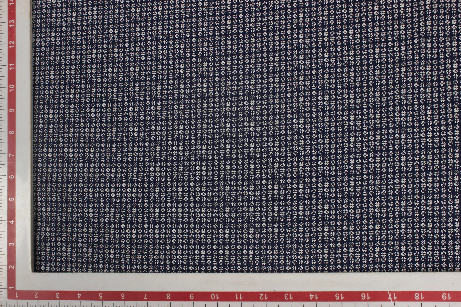 Precut 1.5 -Metres Navy Blue Printed Cotton Poplin Fabric
