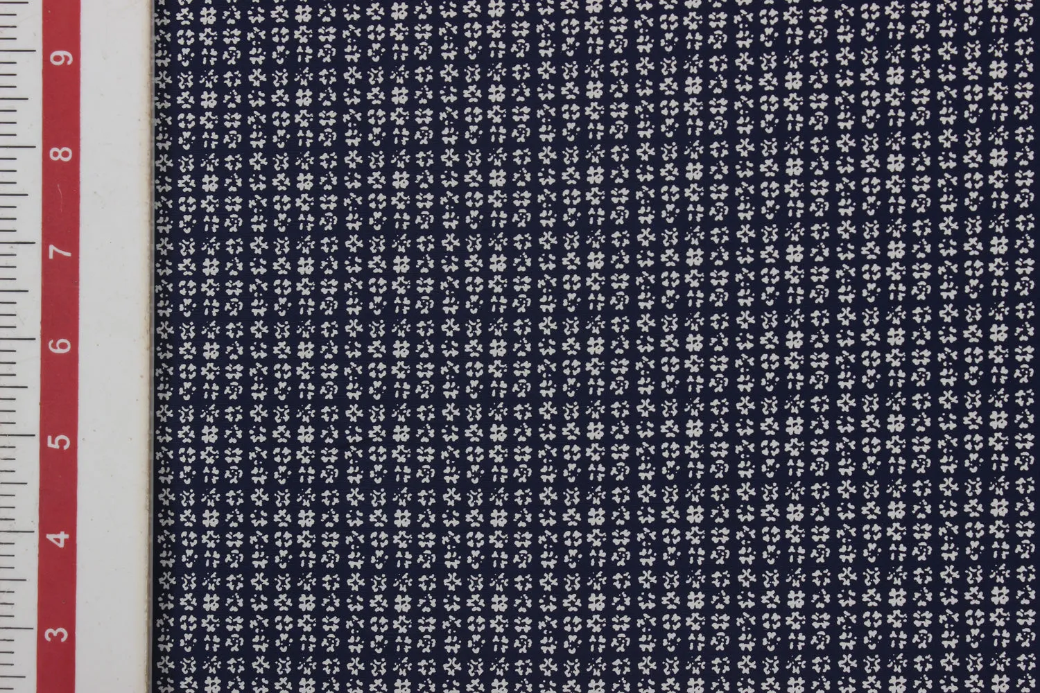 Precut 1.5 -Metres Navy Blue Printed Cotton Poplin Fabric