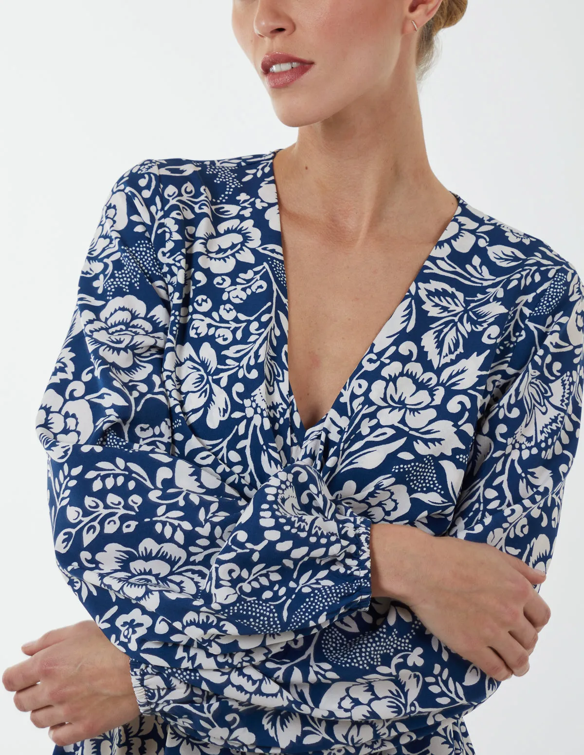 Ring Front Dress With Long Sleeve