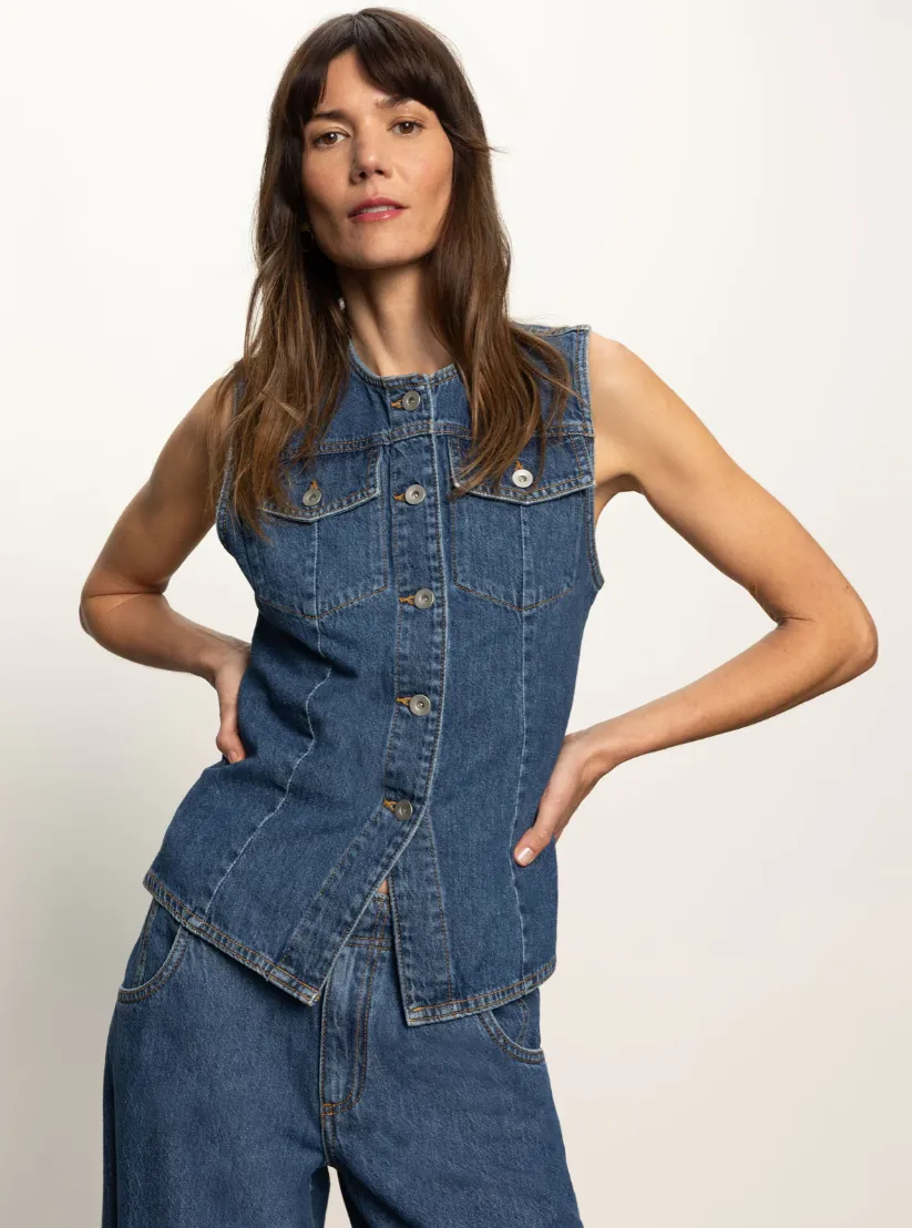 Sanctuary Maritime Denim Vest