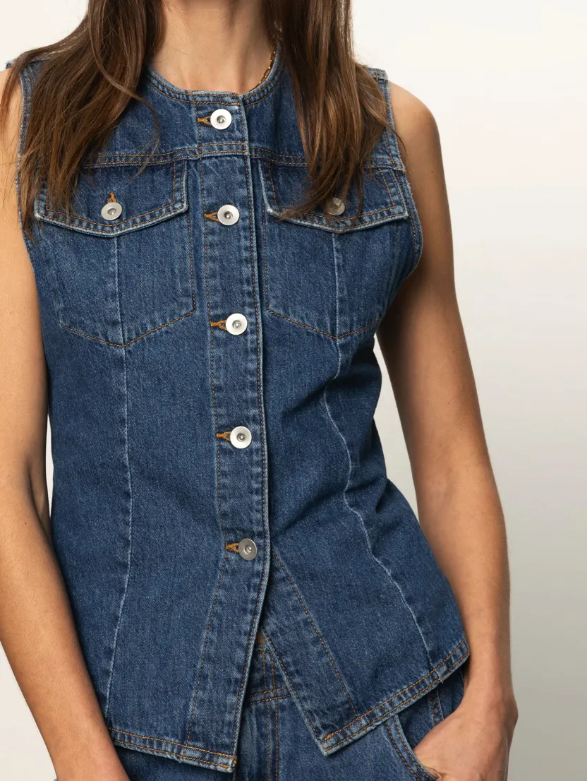 Sanctuary Maritime Denim Vest