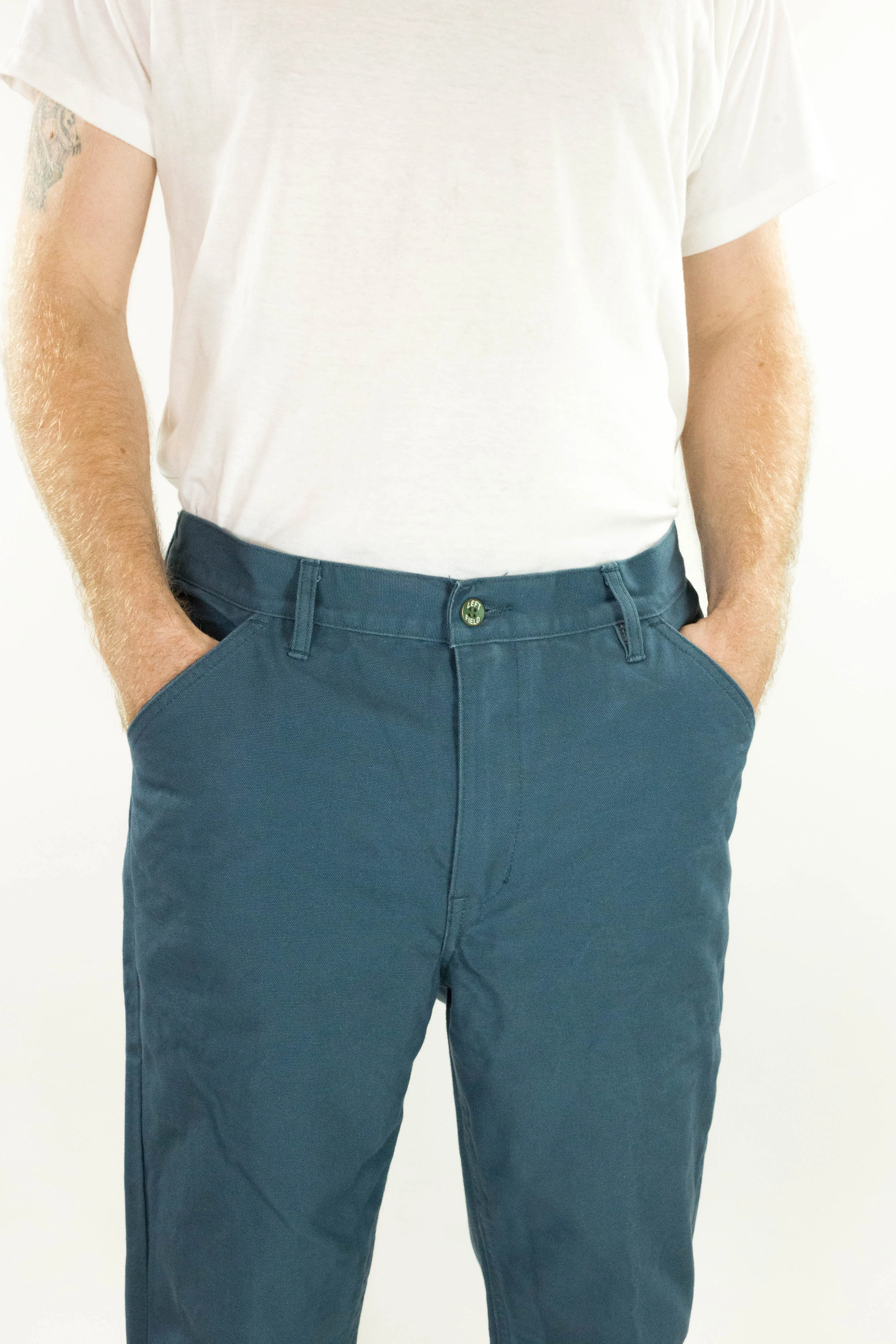 Steel Blue Work Uniform Mt. Vernon Mills Duck Chino