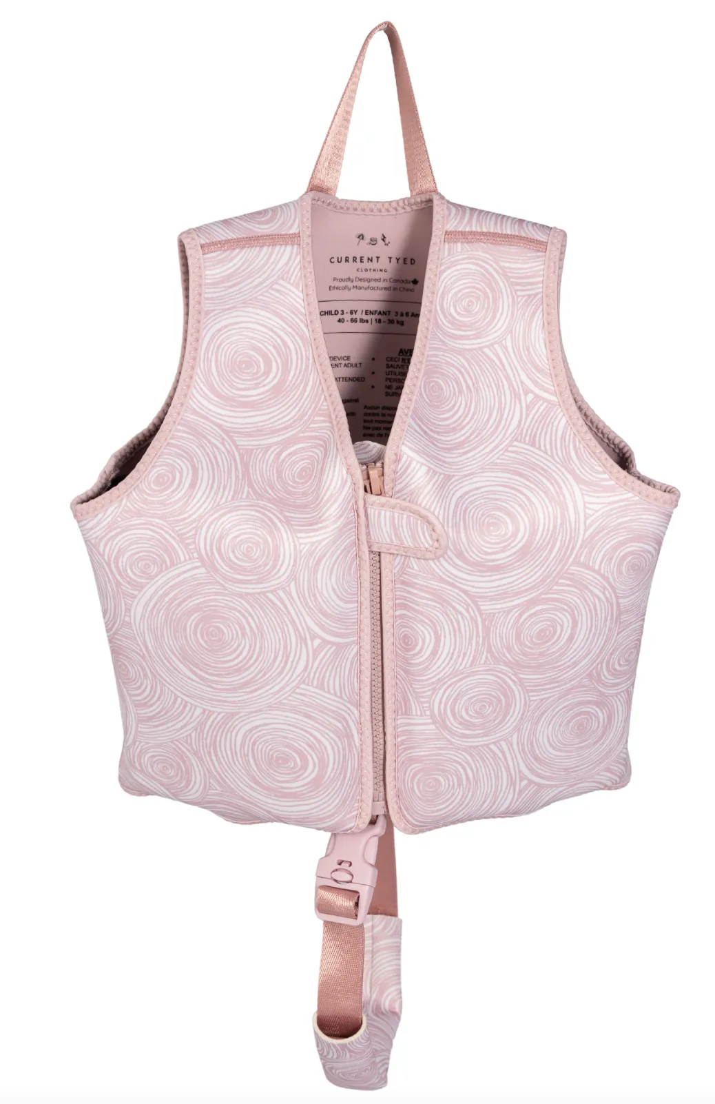 Swim Vests: Small (1-3Y) / Line Rose