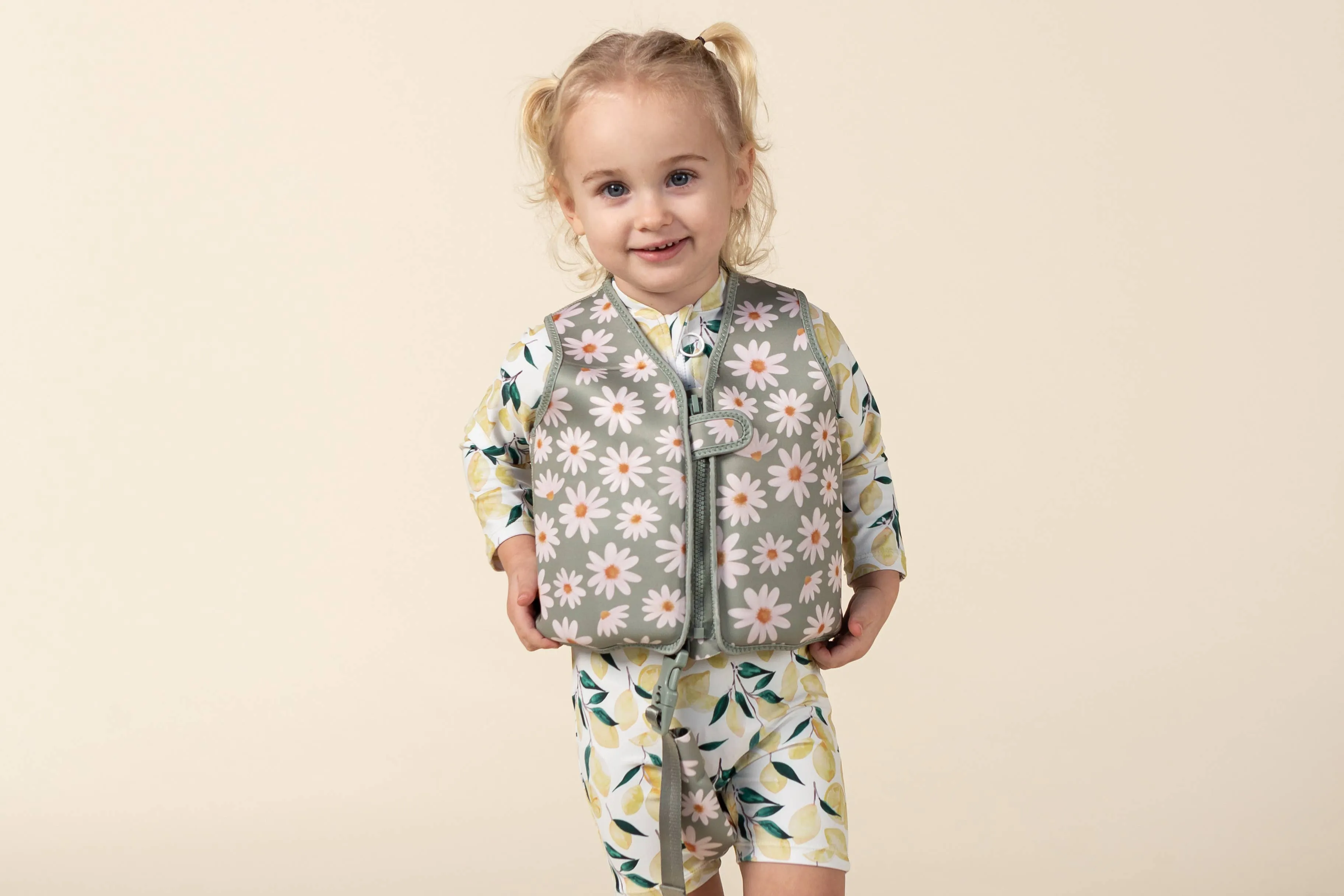 Swim Vests: Small (1-3Y) / Line Rose