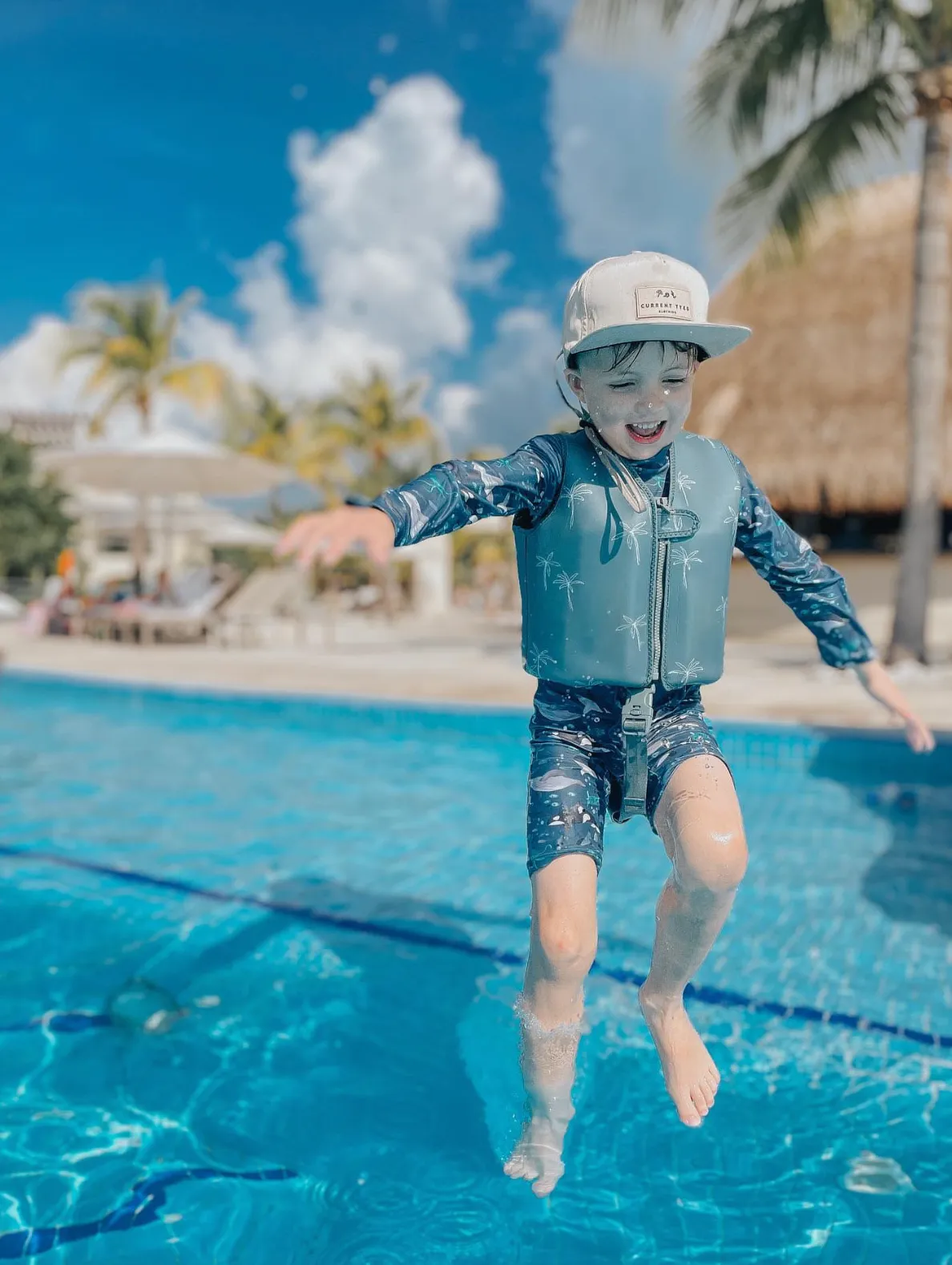 Swim Vests: Small (1-3Y) / Line Rose