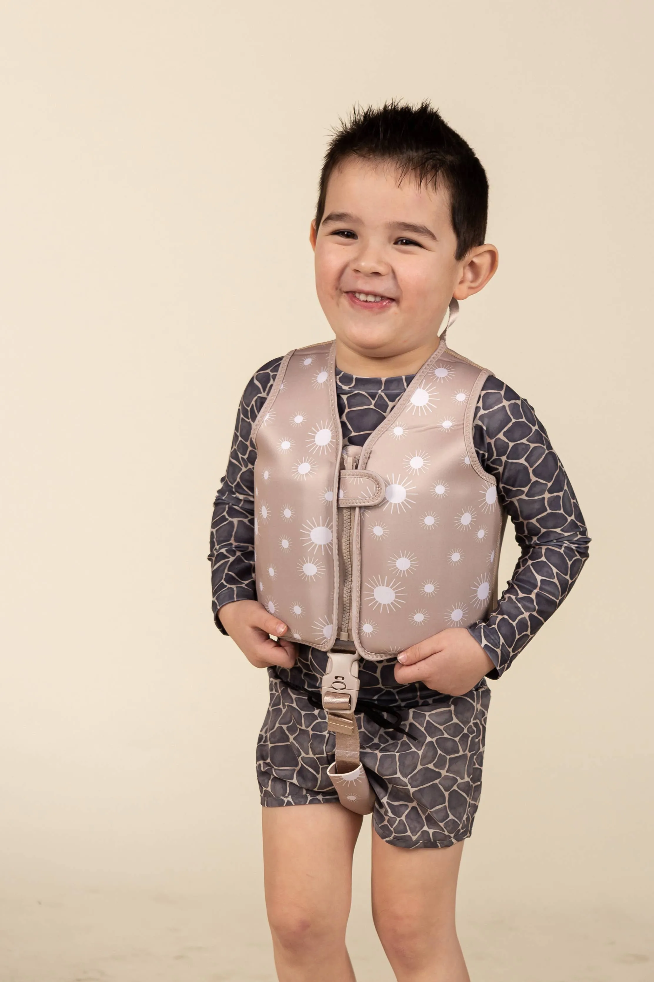 Swim Vests: Small (1-3Y) / Line Rose