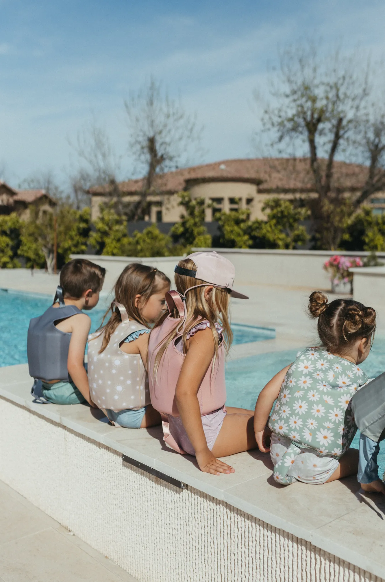 Swim Vests: Small (1-3Y) / Line Rose