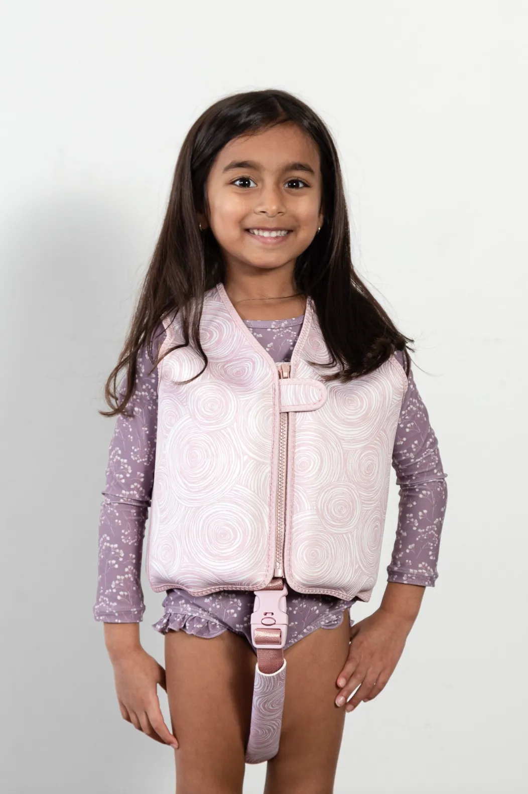 Swim Vests: Small (1-3Y) / Line Rose