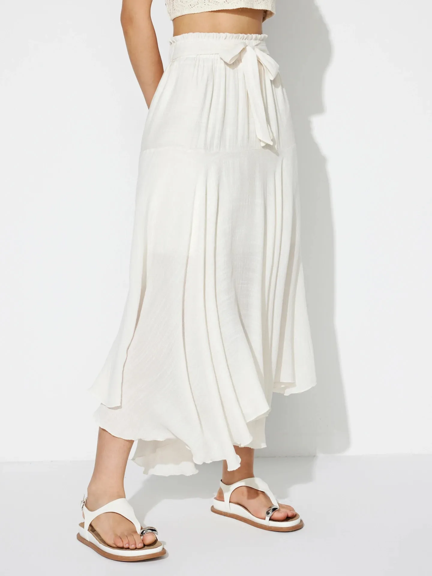 Trendy Tied A-Line Skirt