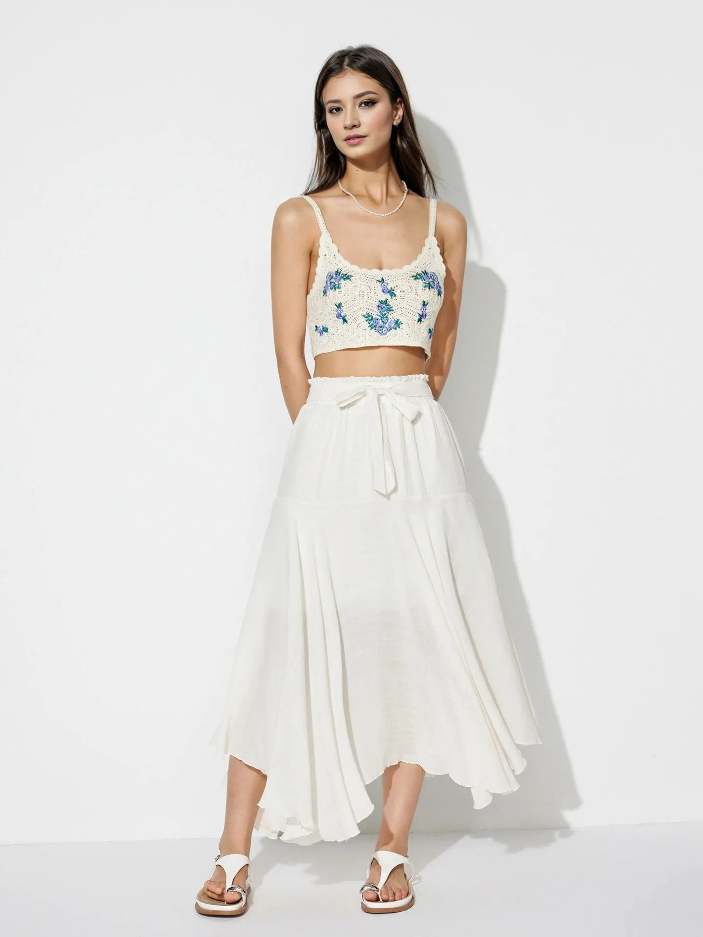 Trendy Tied A-Line Skirt