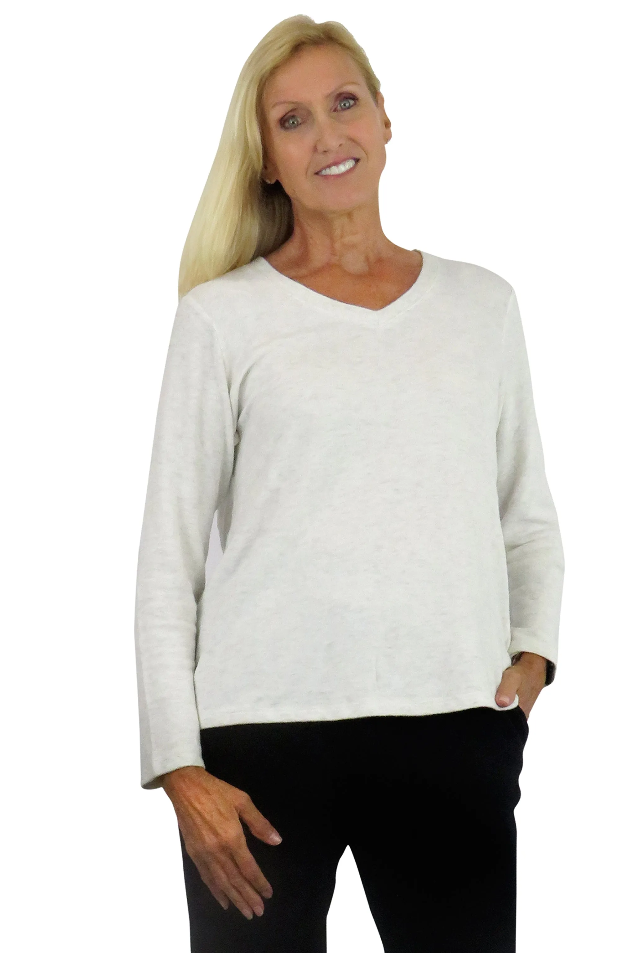 V-Neck Comfort Collection Long Sleeve Top