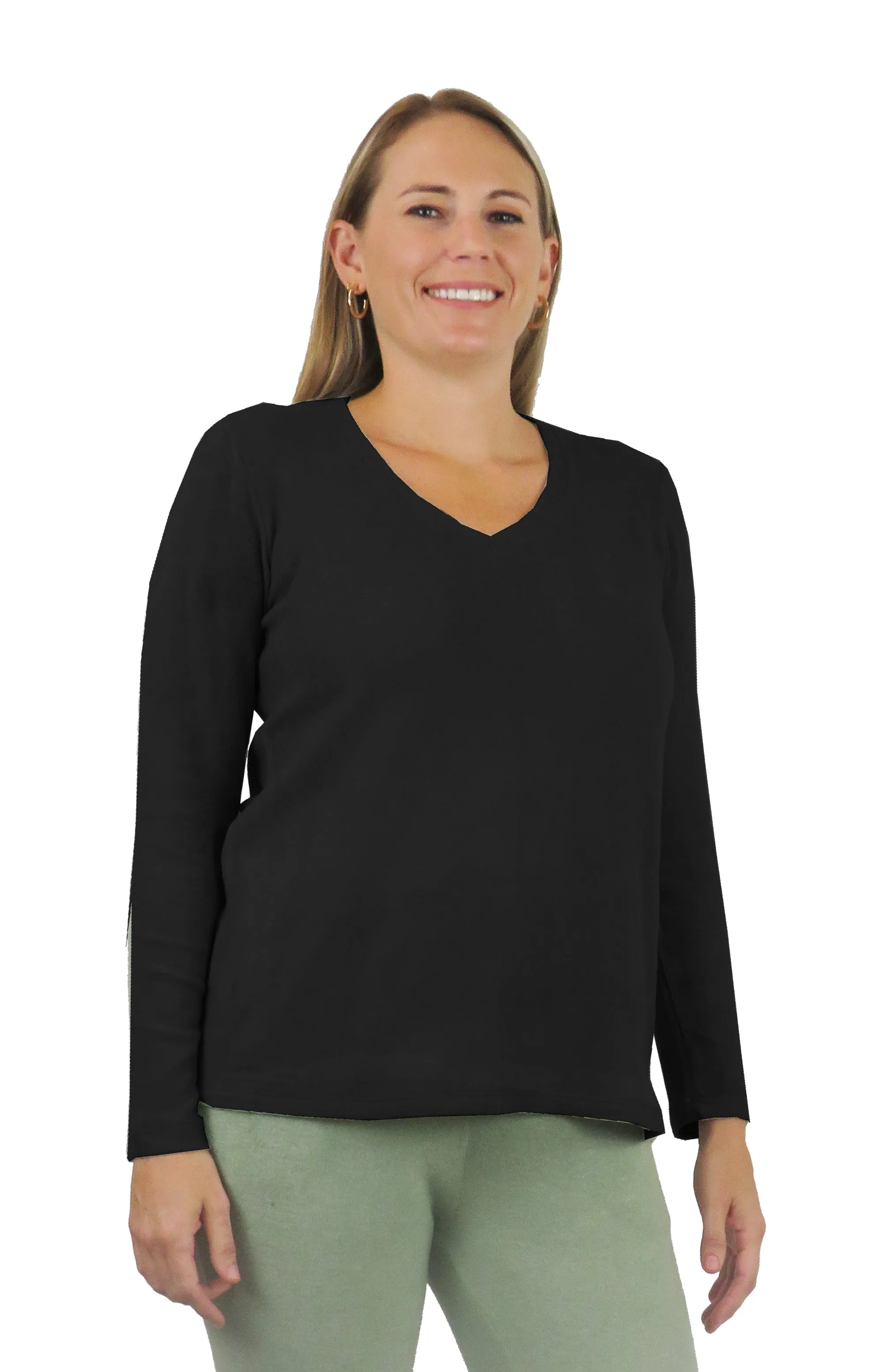 V-Neck Comfort Collection Long Sleeve Top