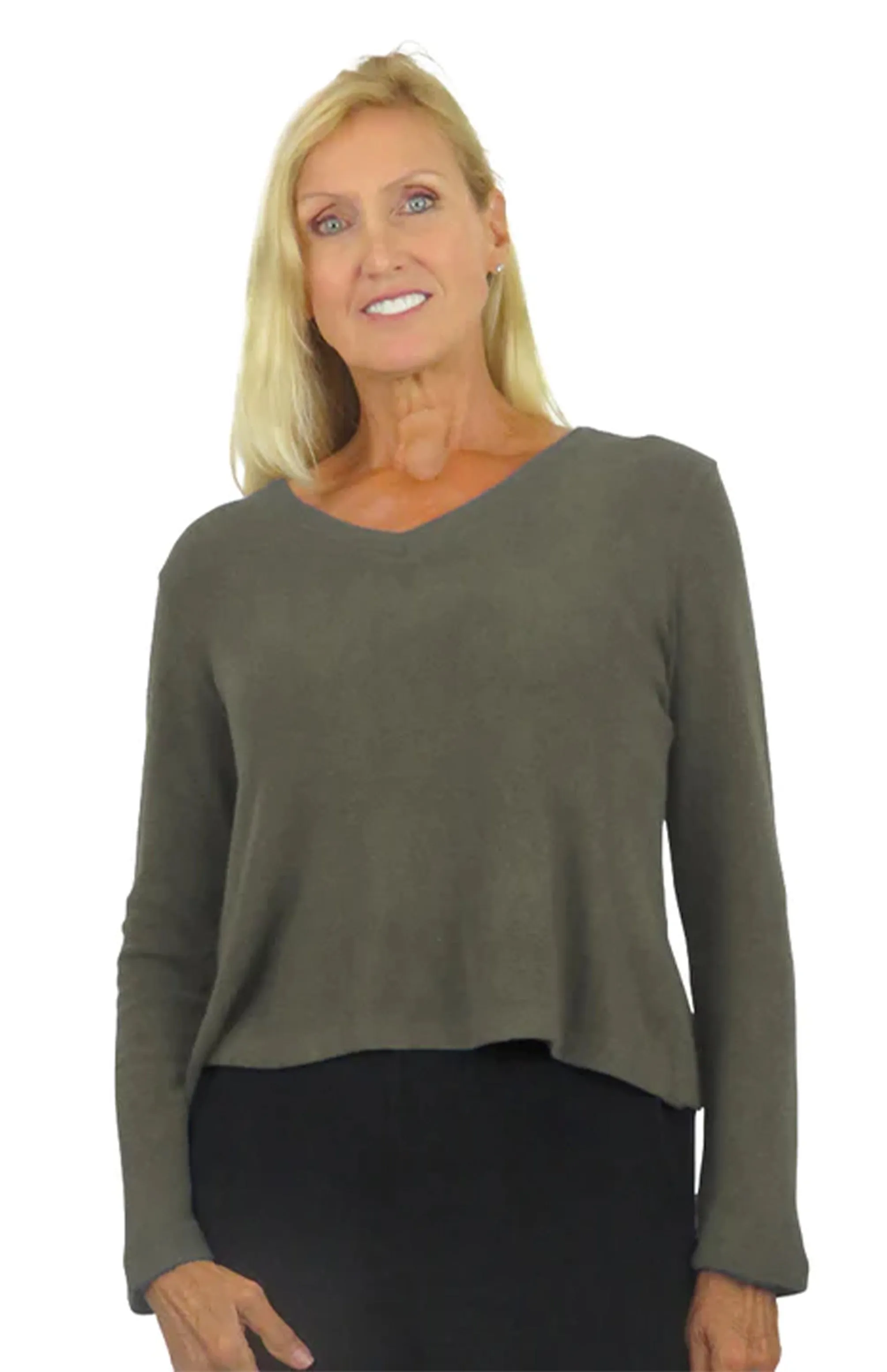 V-Neck Comfort Collection Long Sleeve Top