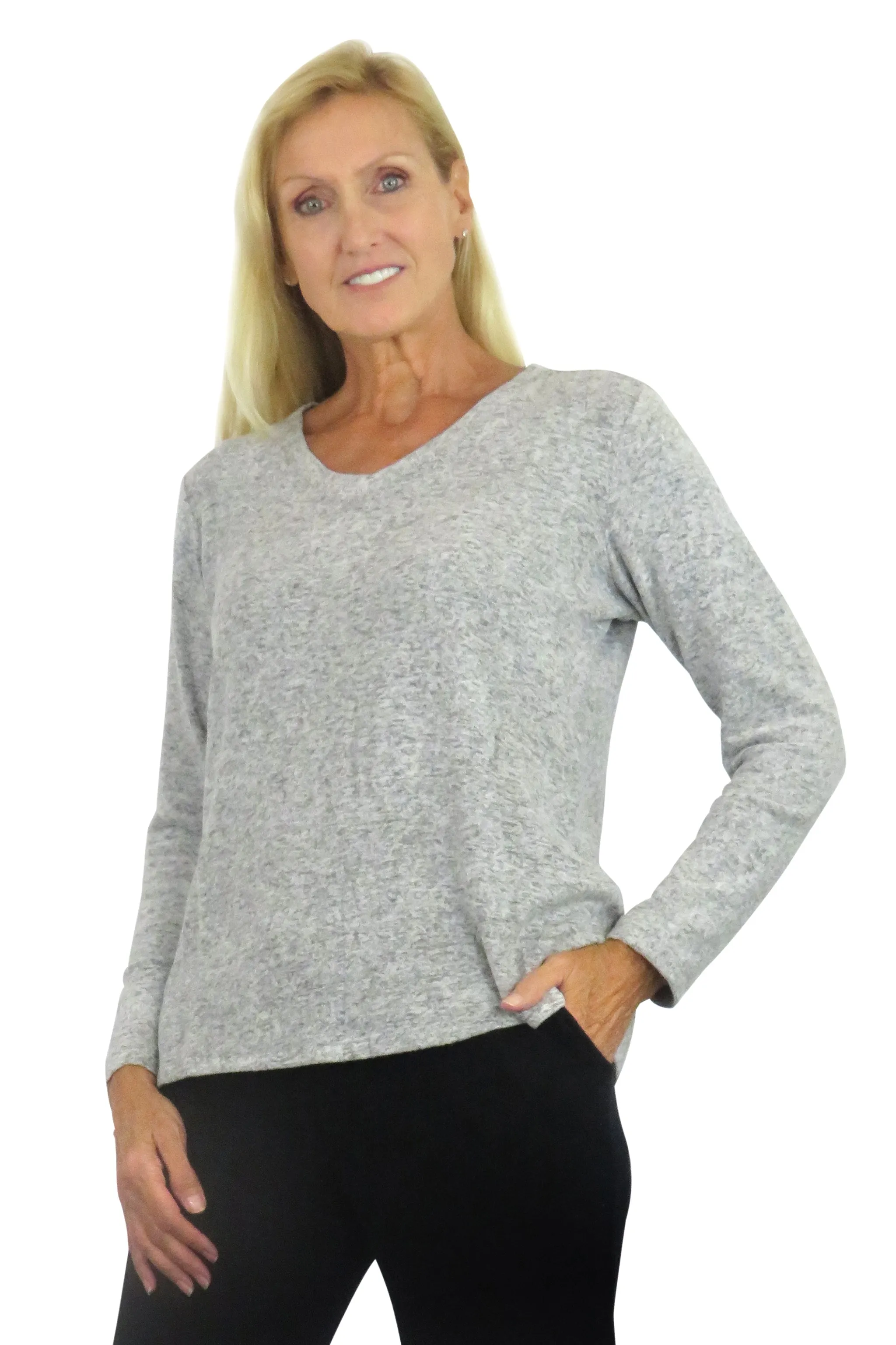 V-Neck Comfort Collection Long Sleeve Top